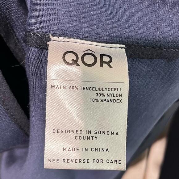 QOR Women’s Travel Blazer Size Large Odor Control Navy Blue Business Casual - Picture 8 of 10